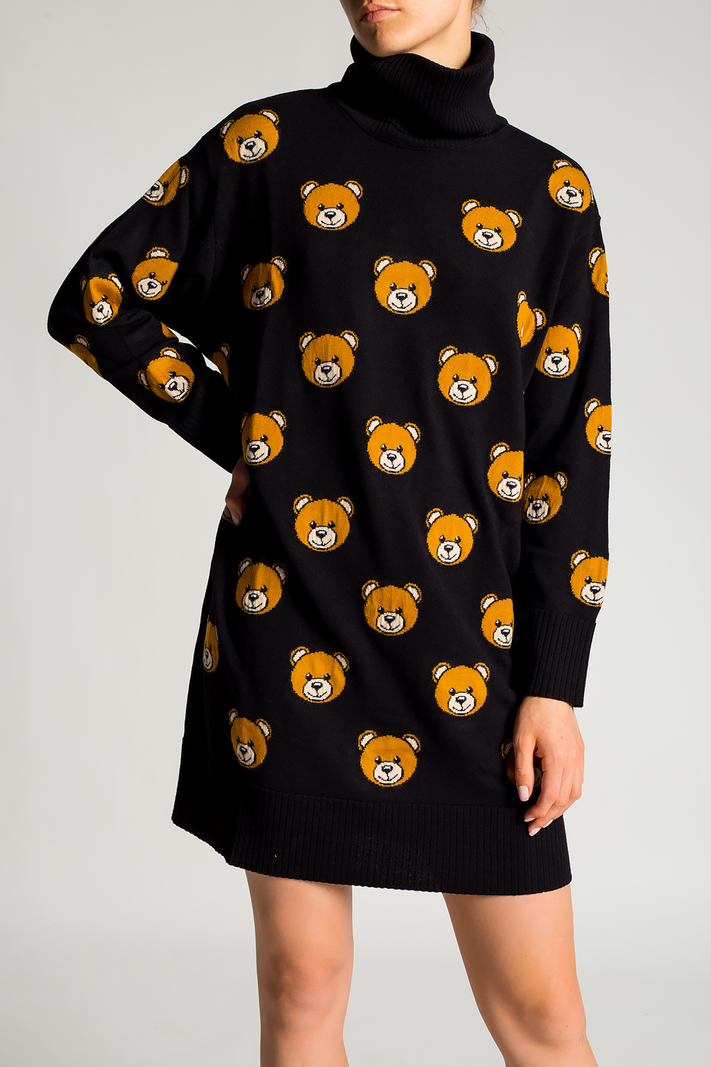 MOSCHINO Metallic intarsia wool sweater | THE OUTNET